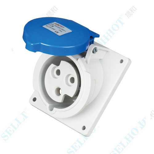 IP44 3P 32A 230V ZH1492 Panel Mounted Socke(Oblique Insertion Type)